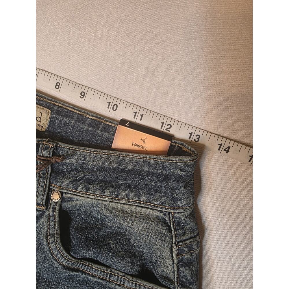 Hybrid & Company Jeans Womens Size 7 Wide Leg Blue Stretch Denim NWT - Picture 2 of 8